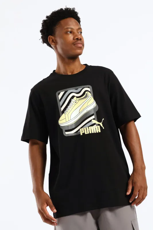 Sneaker Graphic Tee - Black sold by Edgars