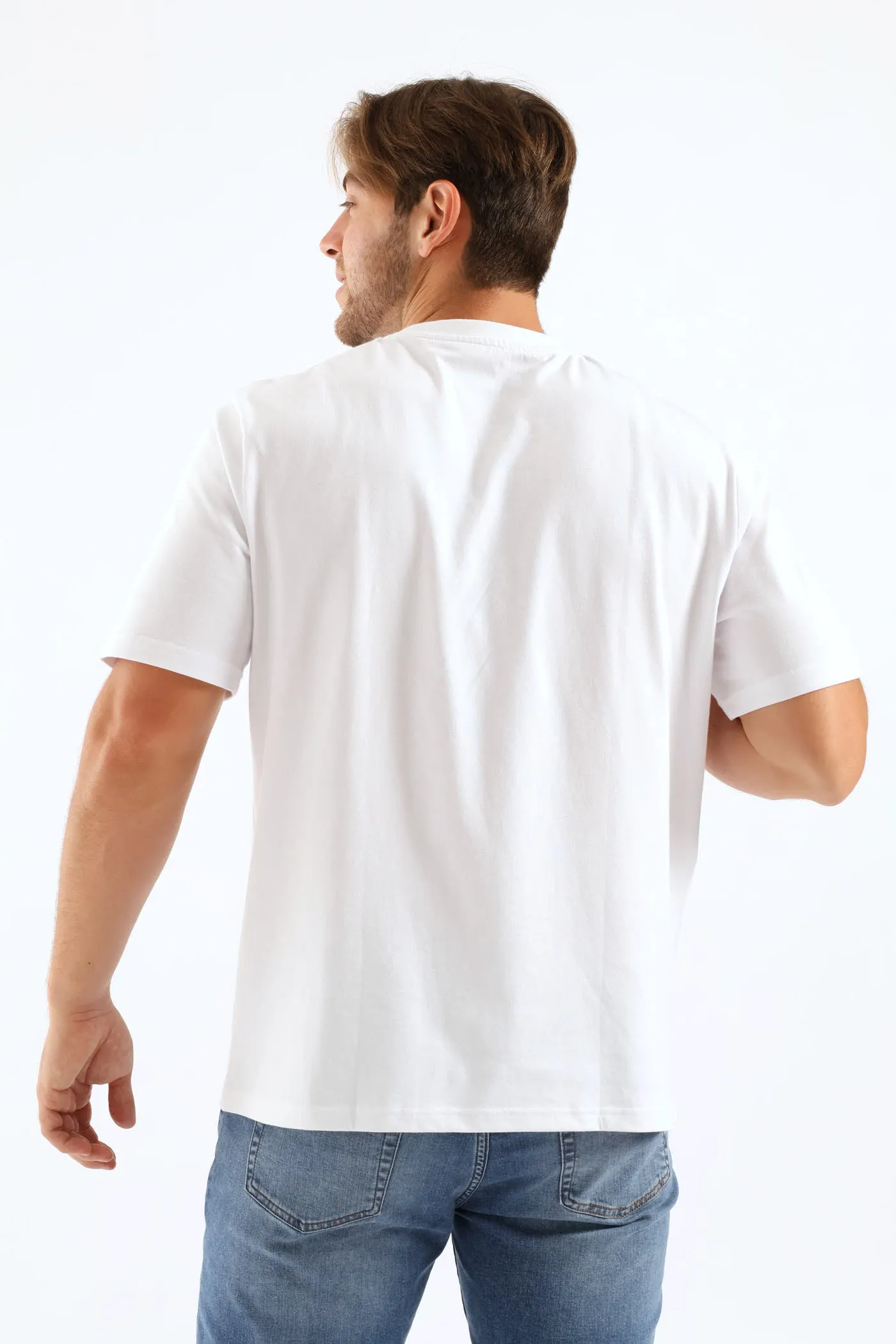 Indigo Blue Chest Print Tee - White sold by Edgars product image thumbnail 5