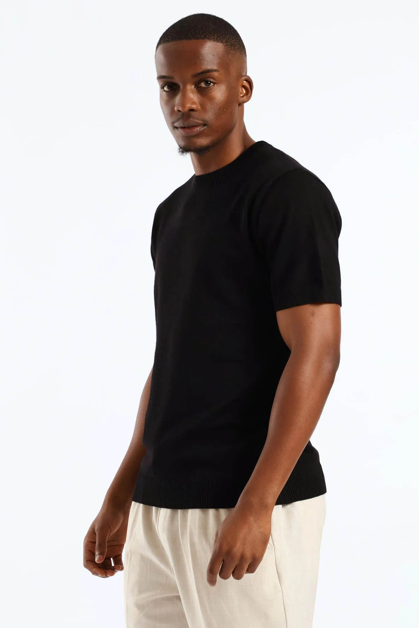 Slim Smart Knit Tee - Black sold by Edgars product image thumbnail 4