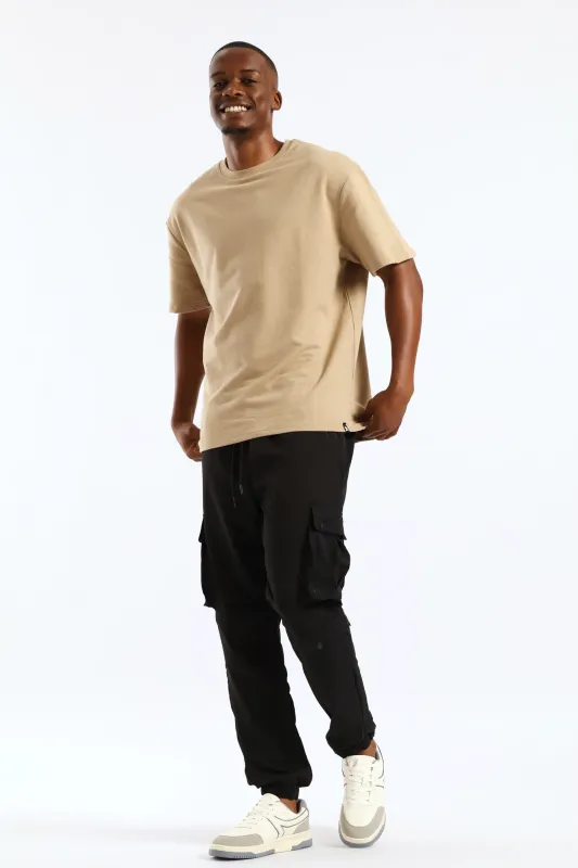 Nylon Multi Pocket Jogger - Black sold by Edgars