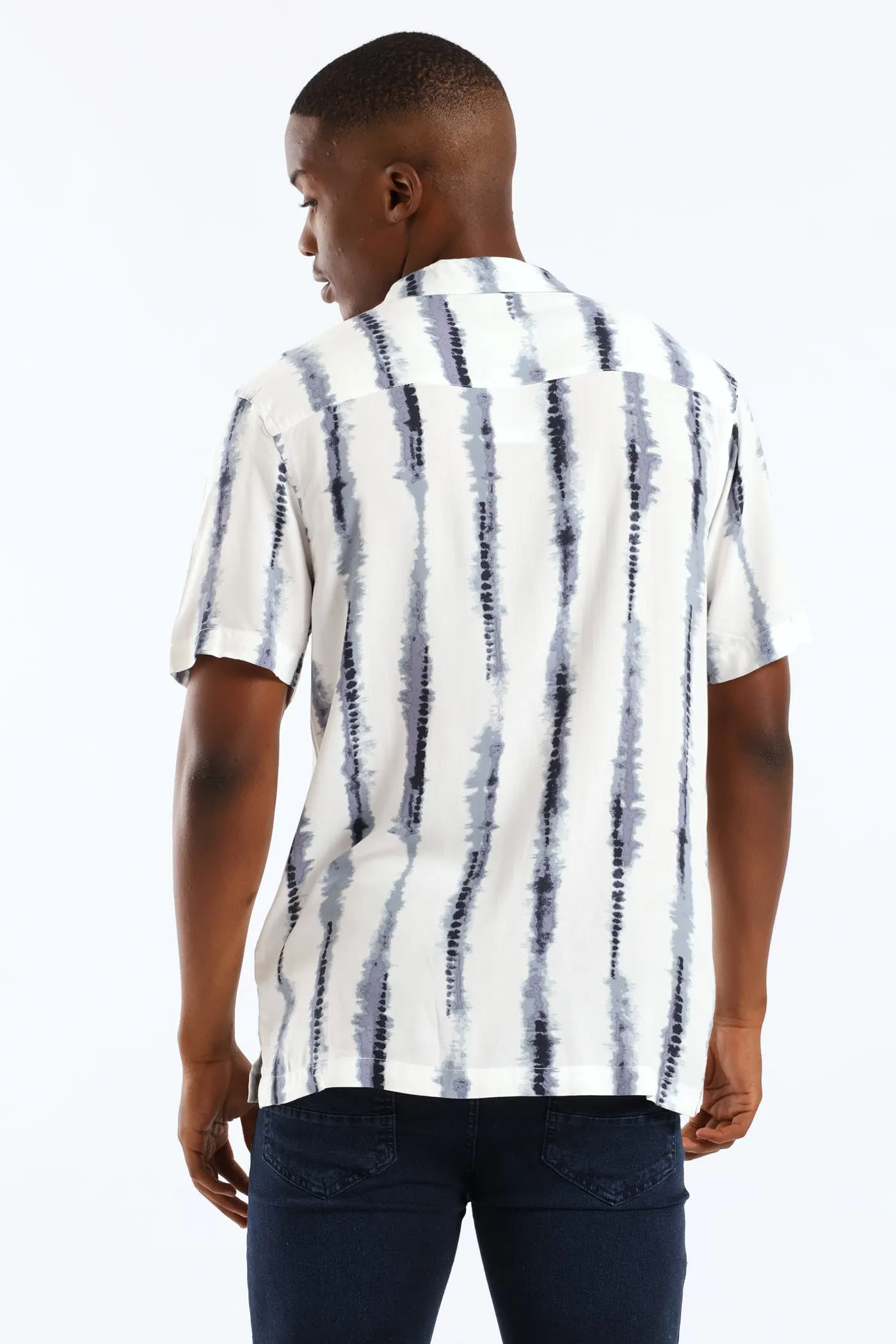 Stripe Viscose Shirt - Blue sold by Edgars product image thumbnail 4