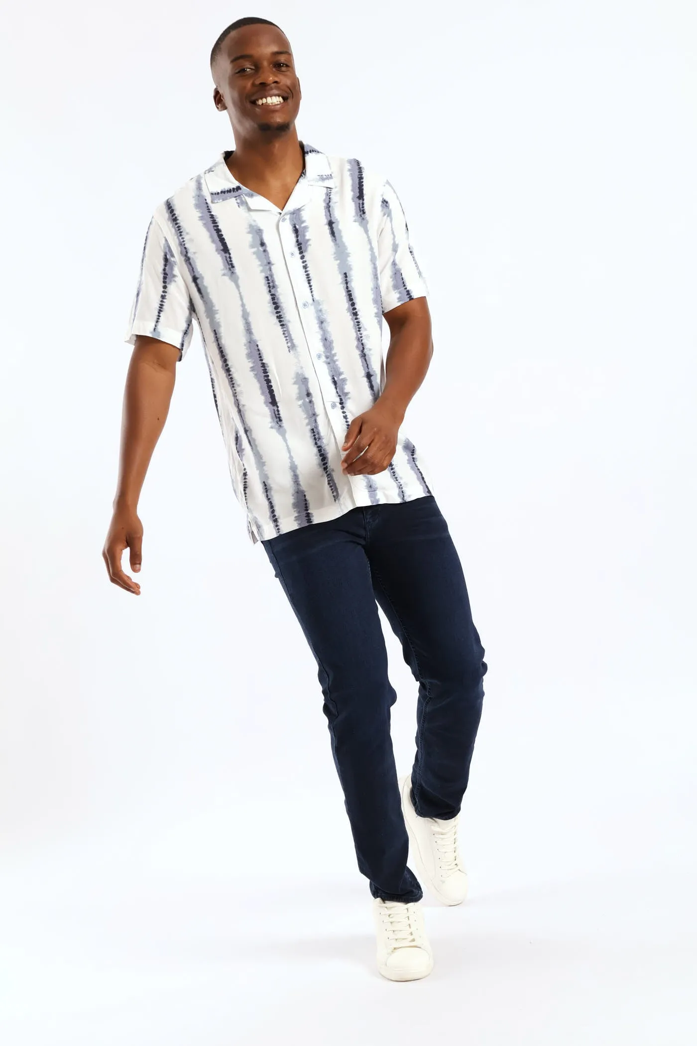 Stripe Viscose Shirt - Blue sold by Edgars product image thumbnail 5