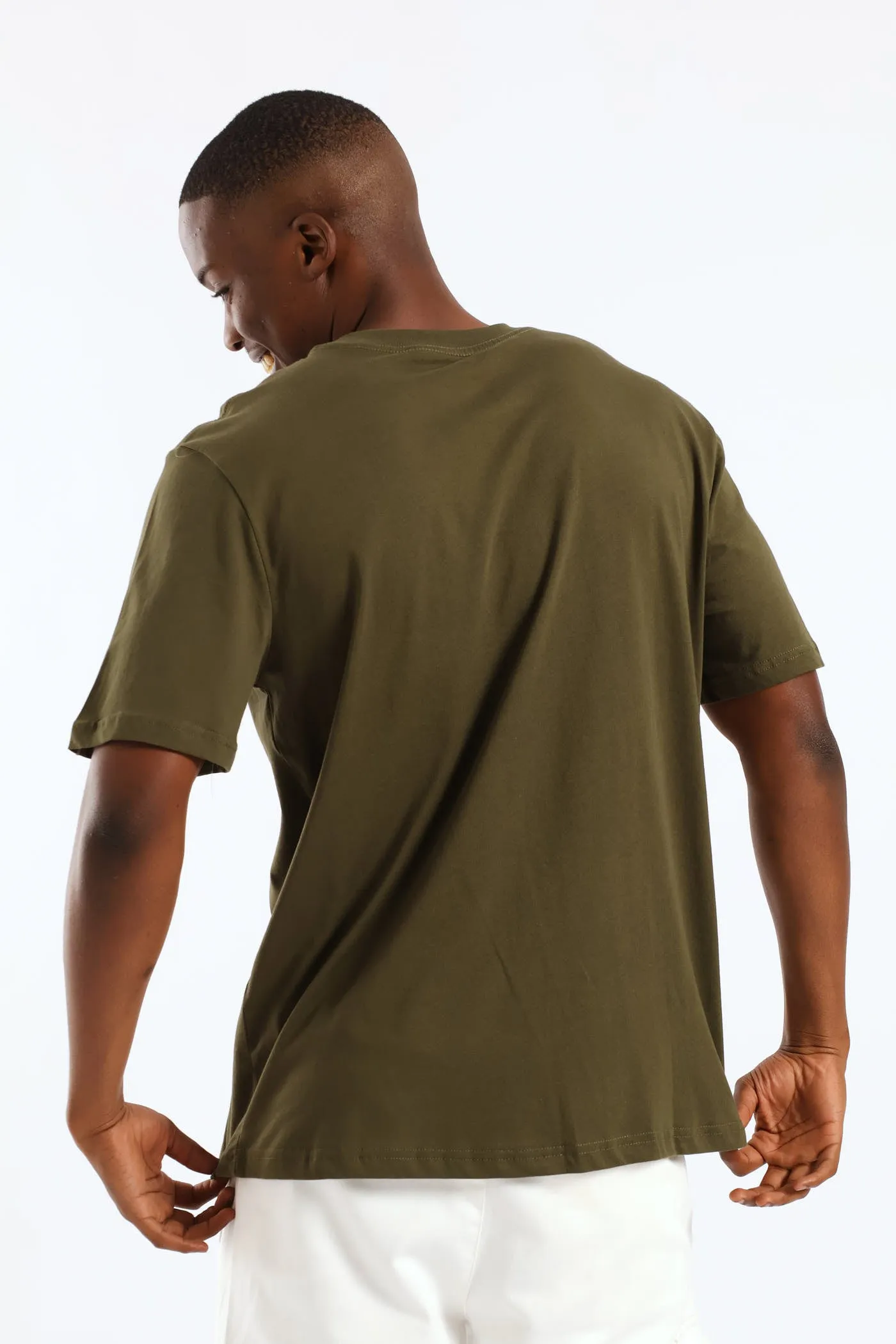 Skull Front Print Tee - Olive sold by Edgars product image thumbnail 5