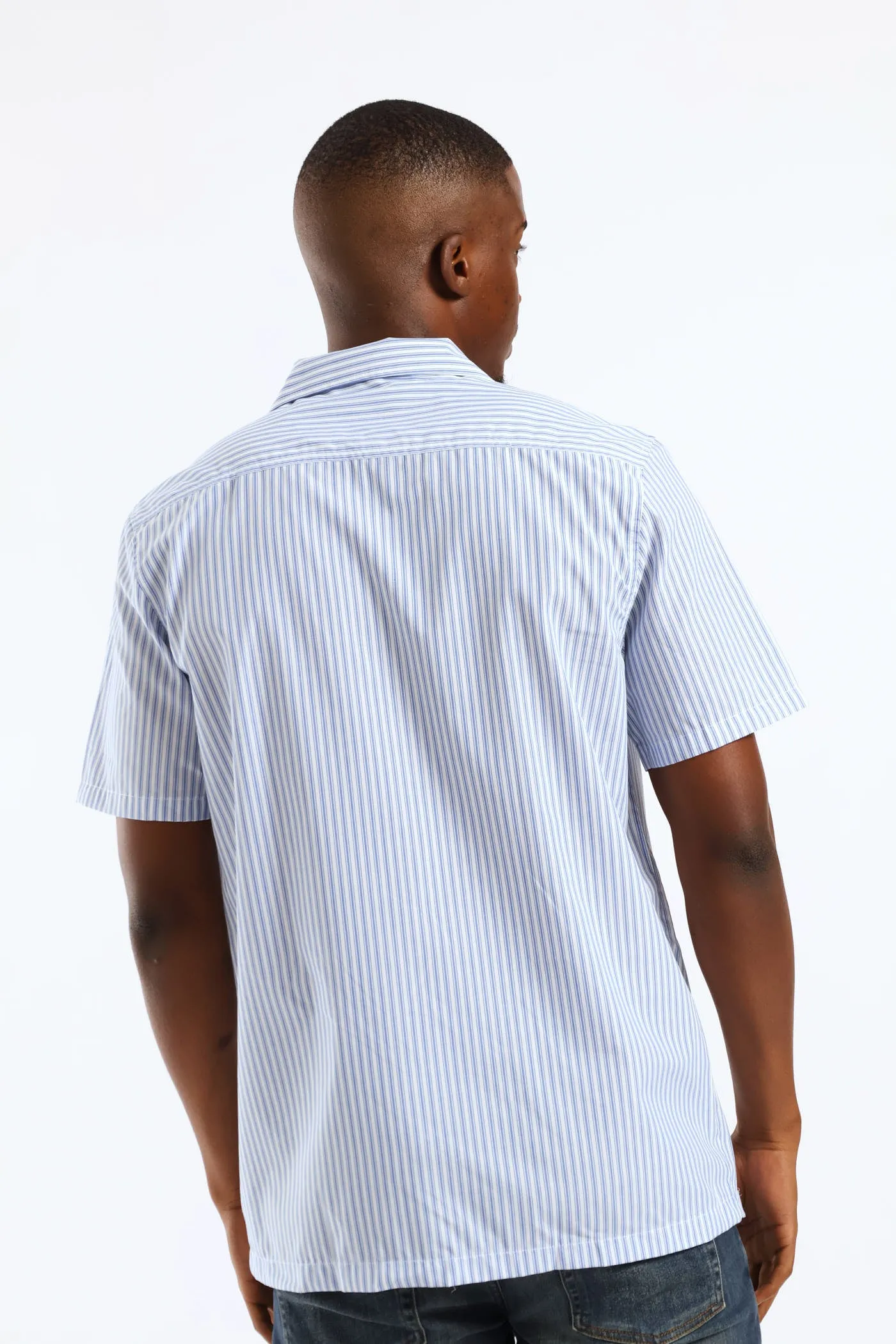 Stripe Boxy Shirt - Blue/White sold by Edgars product image thumbnail 5