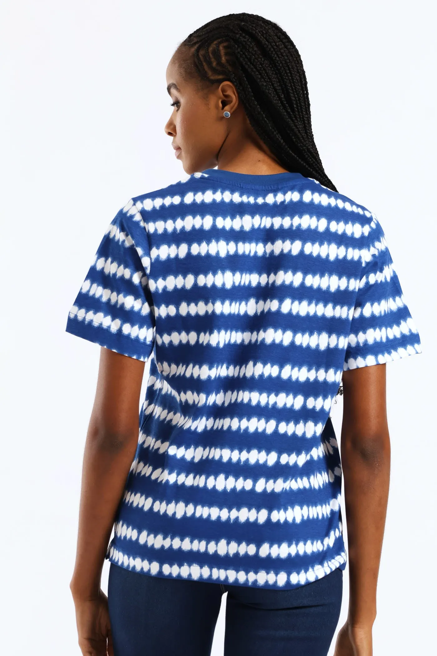 Tie Dye Print Boxy Tee - Cobalt sold by Edgars product image thumbnail 4