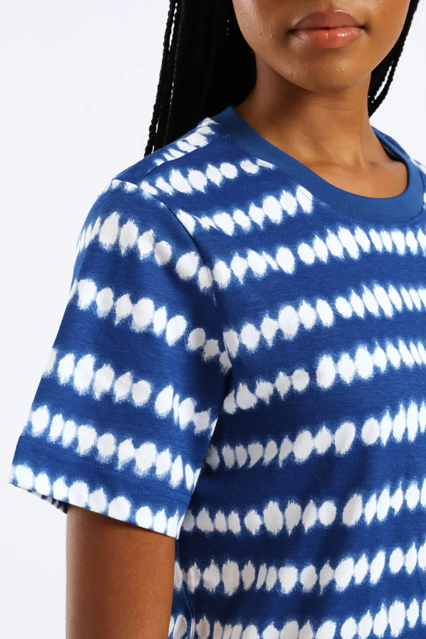 Tie Dye Print Boxy Tee - Cobalt sold by Edgars product image thumbnail 2