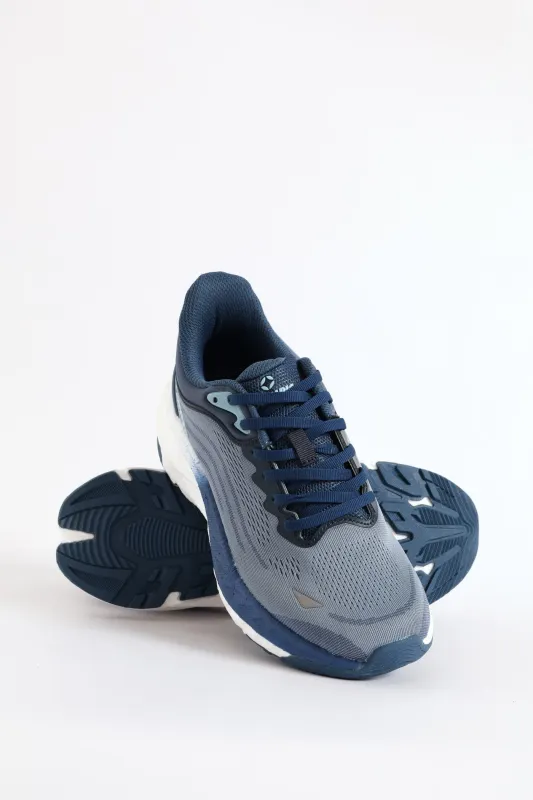 The Streak Lace Up Trainer - Blue sold by Edgars