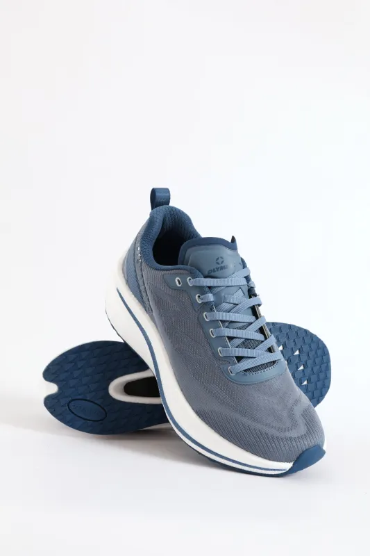 Challenger Lace Up Trainer - Grey/White sold by Edgars