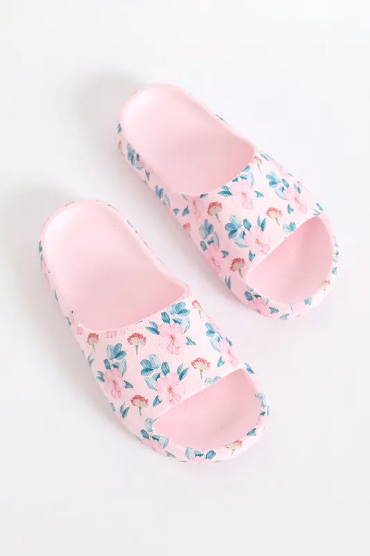 Printed Eva Slide - Pink sold by Edgars