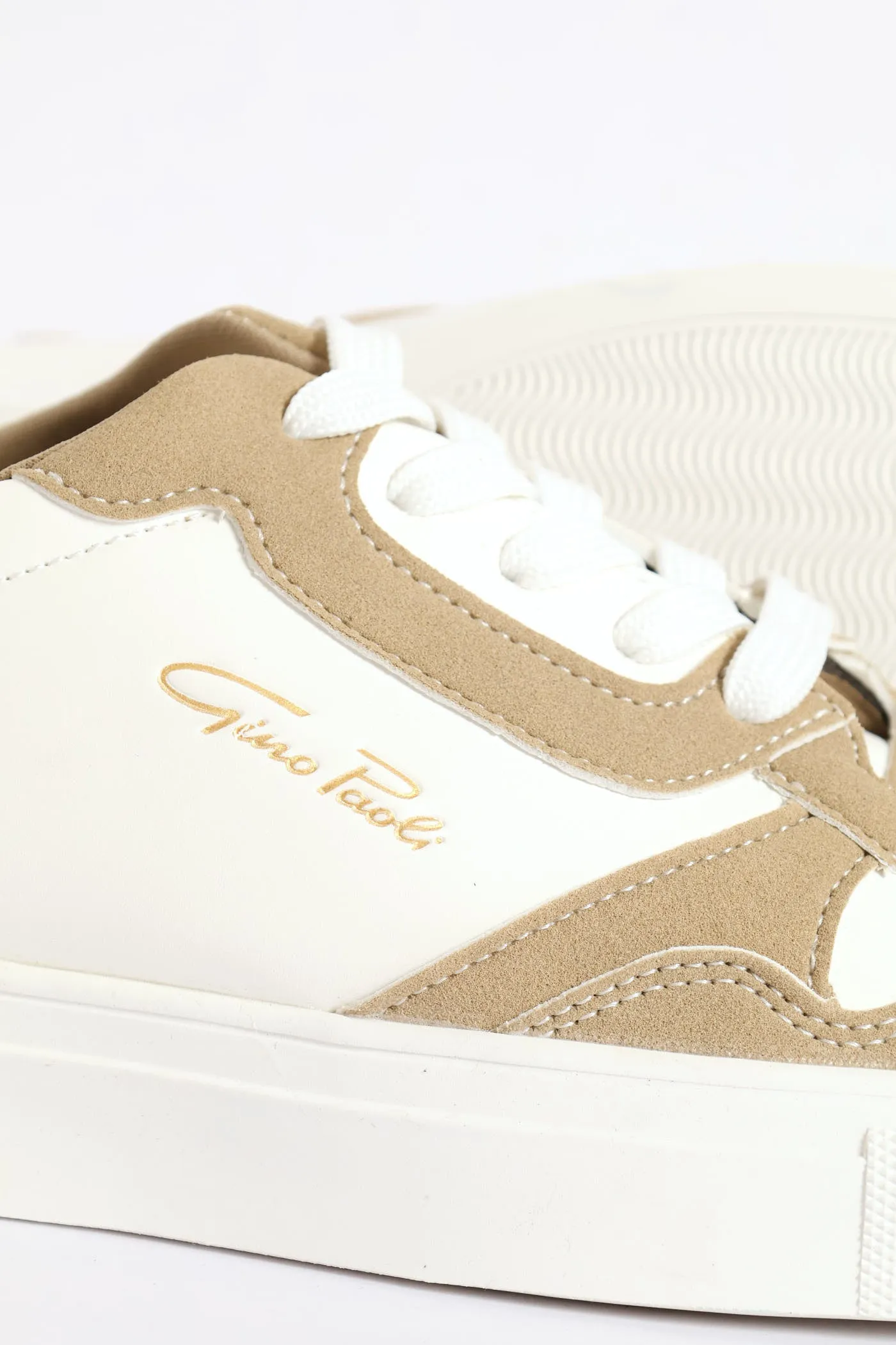 Finn Panelled Lace Up Sneaker - White sold by Edgars product image thumbnail 2