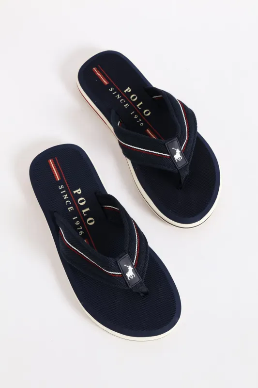 Heritage Wide Vamp Sandal - Navy sold by Edgars