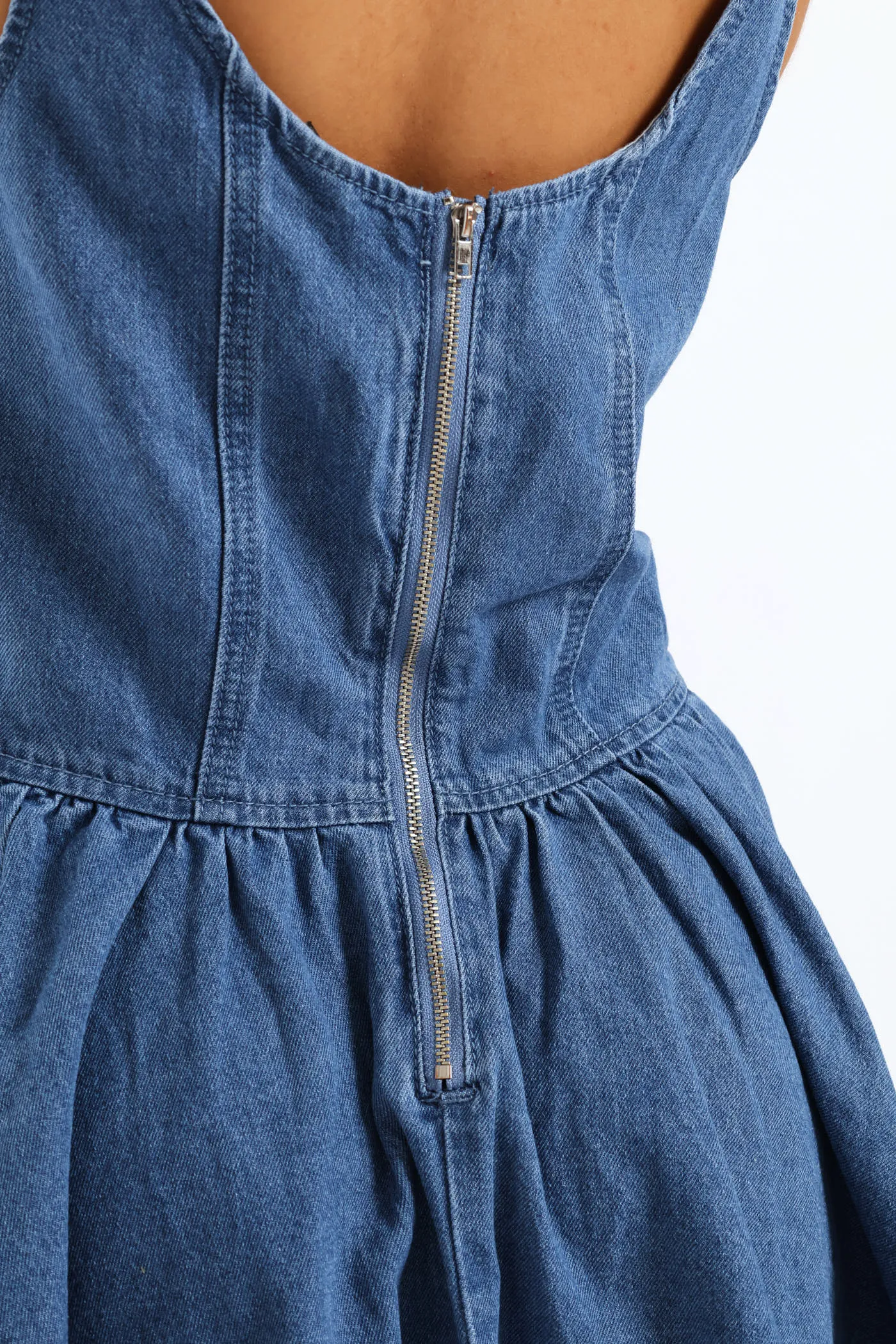 Denim Fit & Flare Dress - Mid Blue sold by Edgars product image thumbnail 5