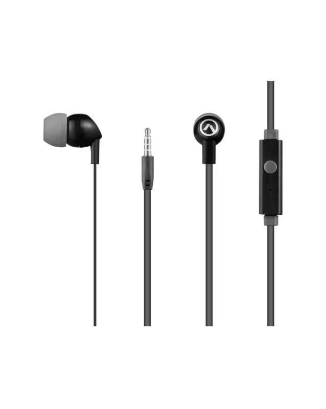 Vibe With Mic Earphones - Black/Grey sold by Edgars