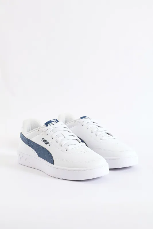 Court Classic Clean Sneaker - White/Blue sold by Edgars