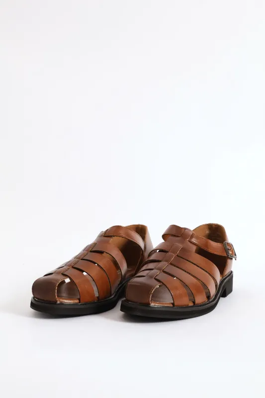 Formal Fashion Caged Sandal - Tan sold by Edgars