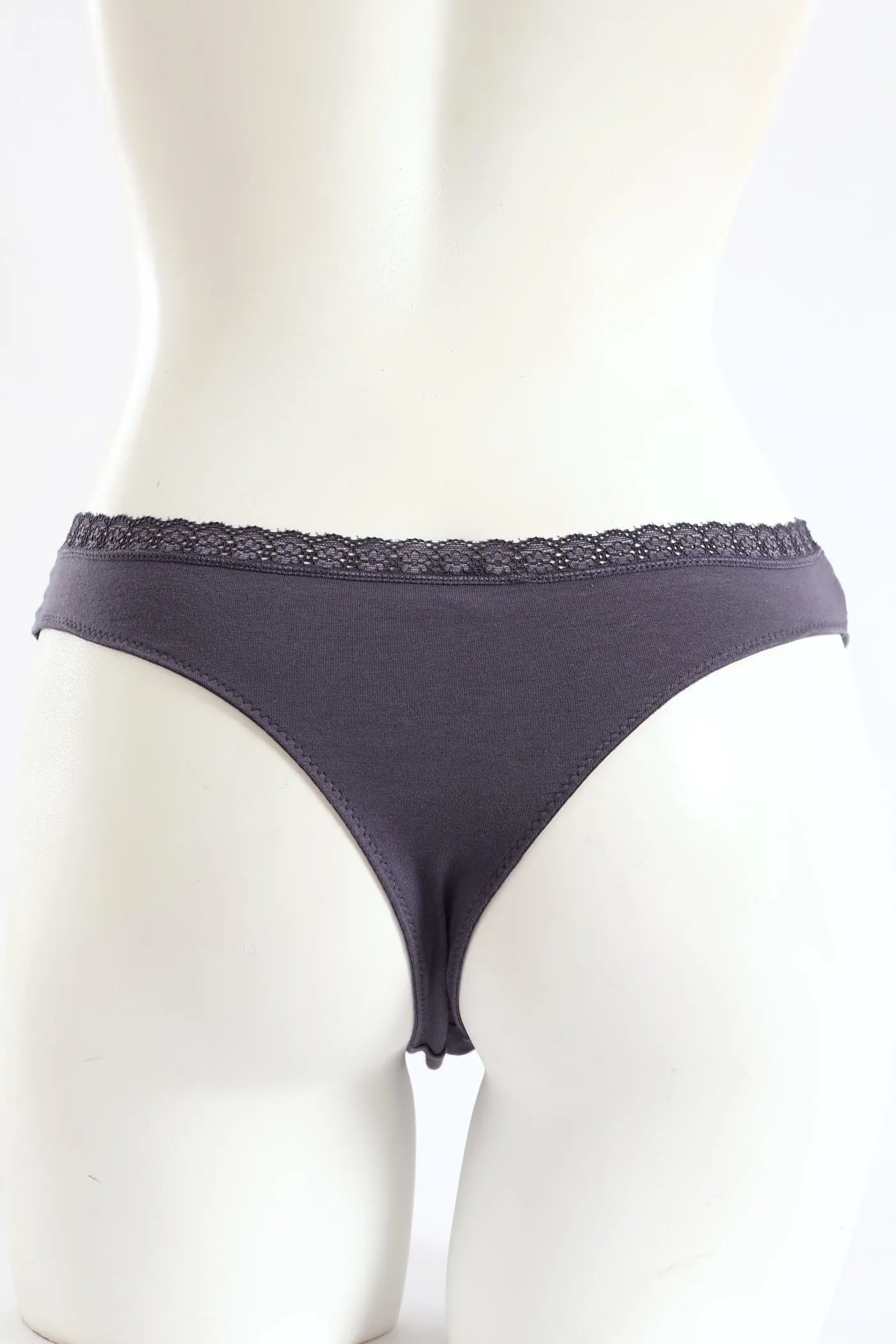 3 Pack Thong Panties - Cinnebar/Oatmeal Melange/Folkstone sold by Edgars product image thumbnail 4