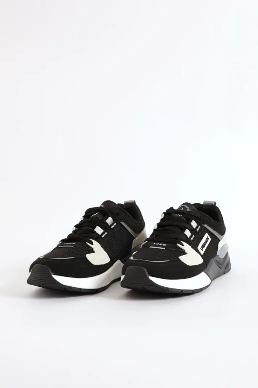 Brazza 1 Nubuck Lace Up Retro Sneaker - Black sold by Edgars