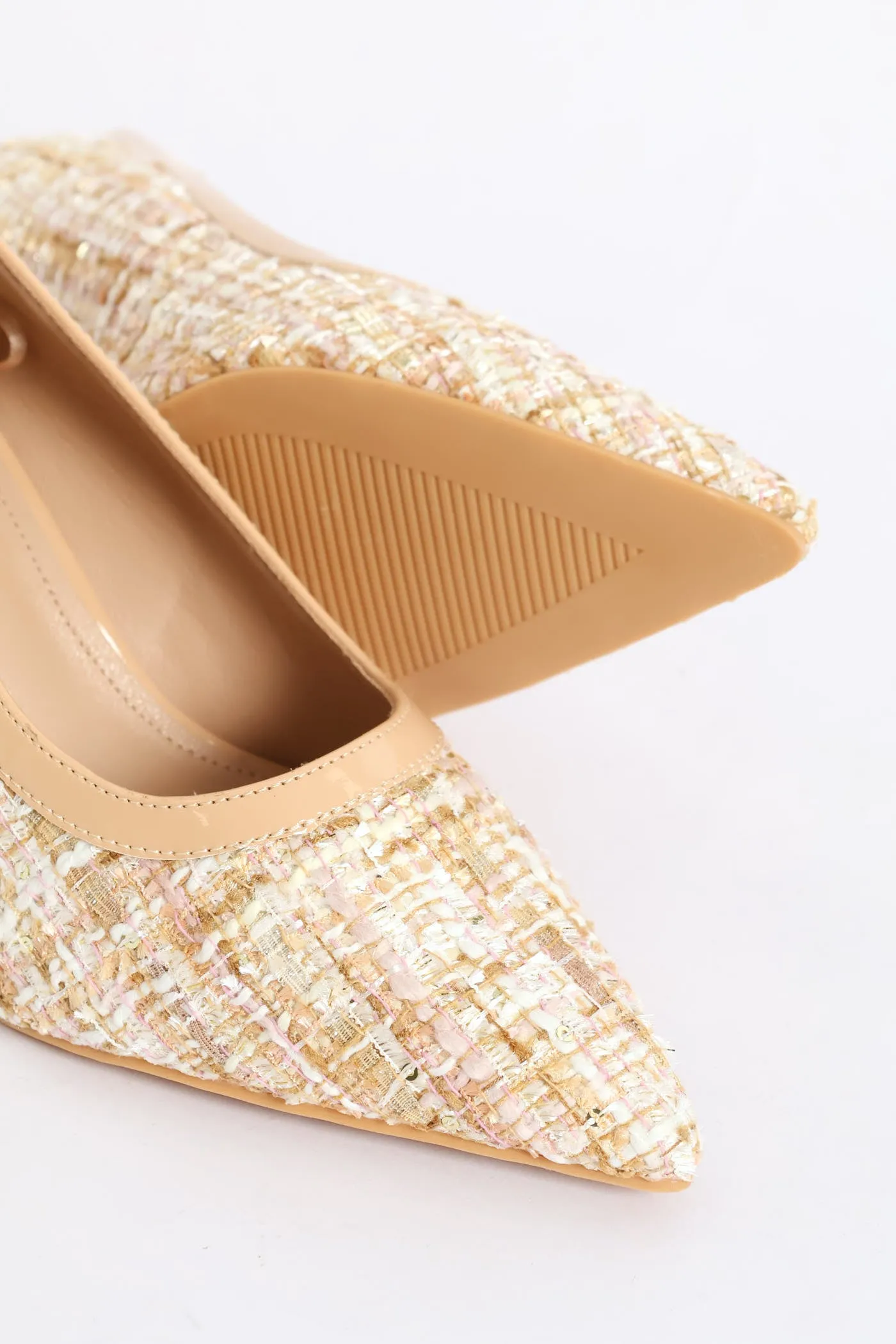 Tweed Court Heel - Natural sold by Edgars product image thumbnail 2