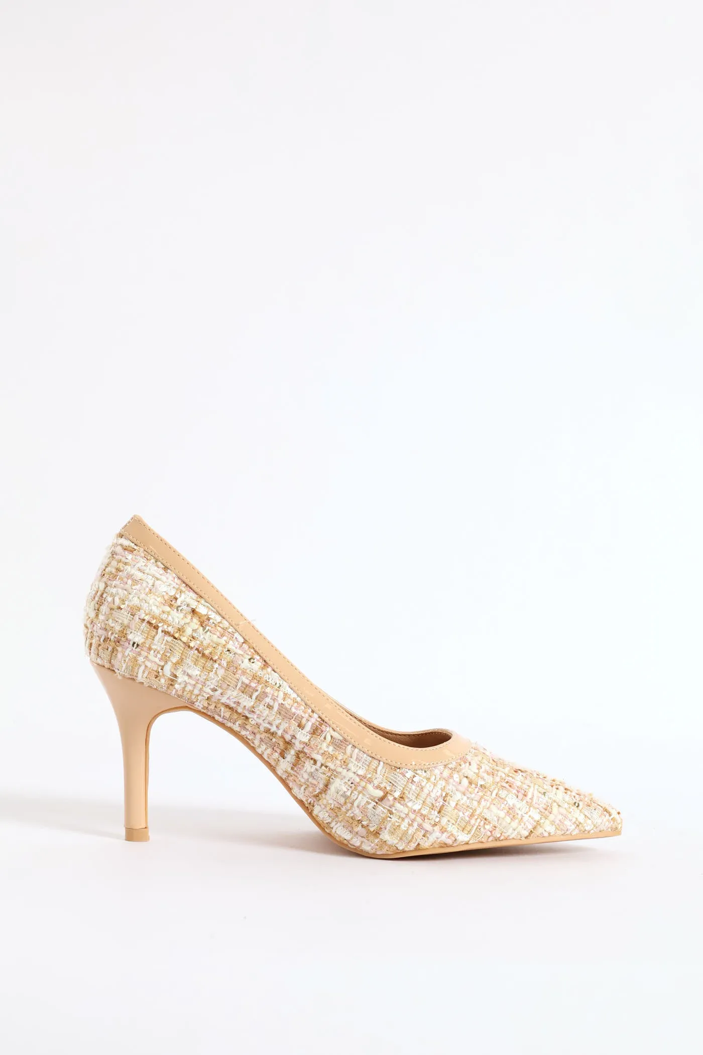 Tweed Court Heel - Natural sold by Edgars product image thumbnail 4