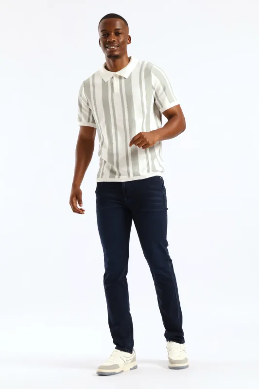 Skinny Basic Denim - Blue/Black sold by Edgars