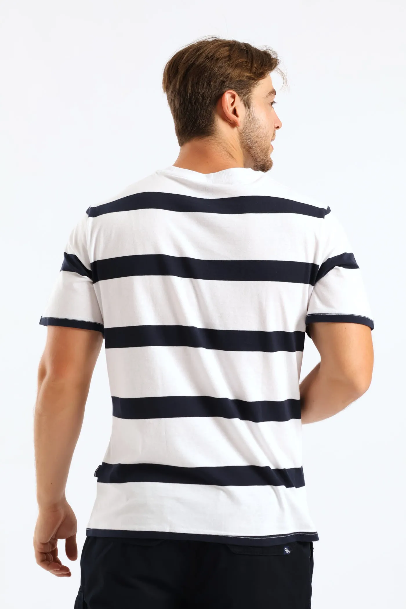 Wide Stripe Tee - White/Navy sold by Edgars product image thumbnail 4