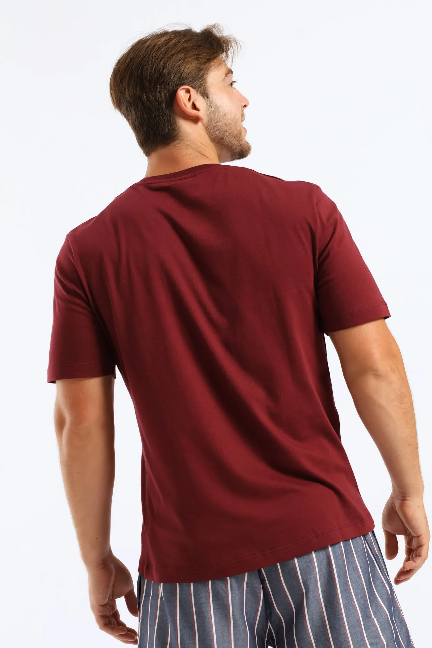 Beer Disappear Slogan Tee - Burgundy sold by Edgars product image thumbnail 3