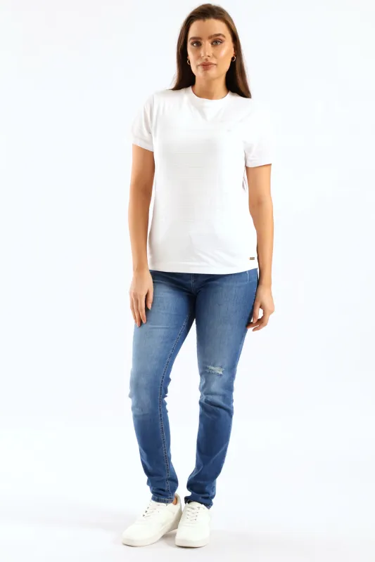 Anele Sequin T-Shirt - Off White sold by Edgars