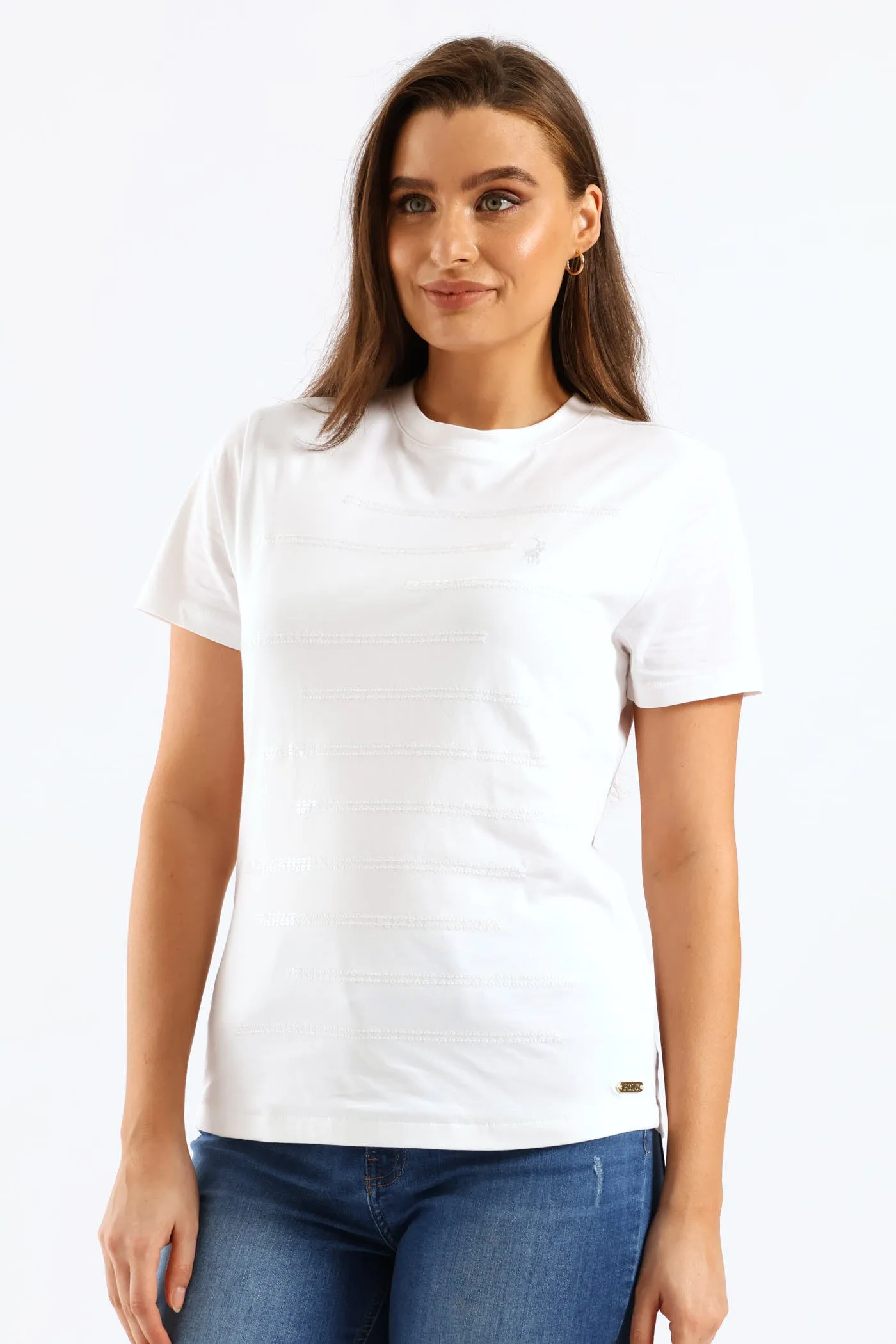 Anele Sequin T-Shirt - Off White sold by Edgars product image thumbnail 3