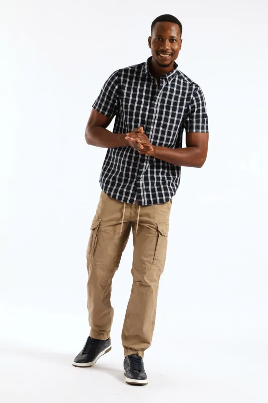 Zip Pocket Cargo Pant - Khaki sold by Edgars