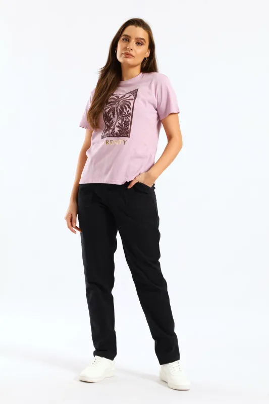 Lamb Chop Pocket Roll Hem Ankle Grazer Pant - Black sold by Edgars