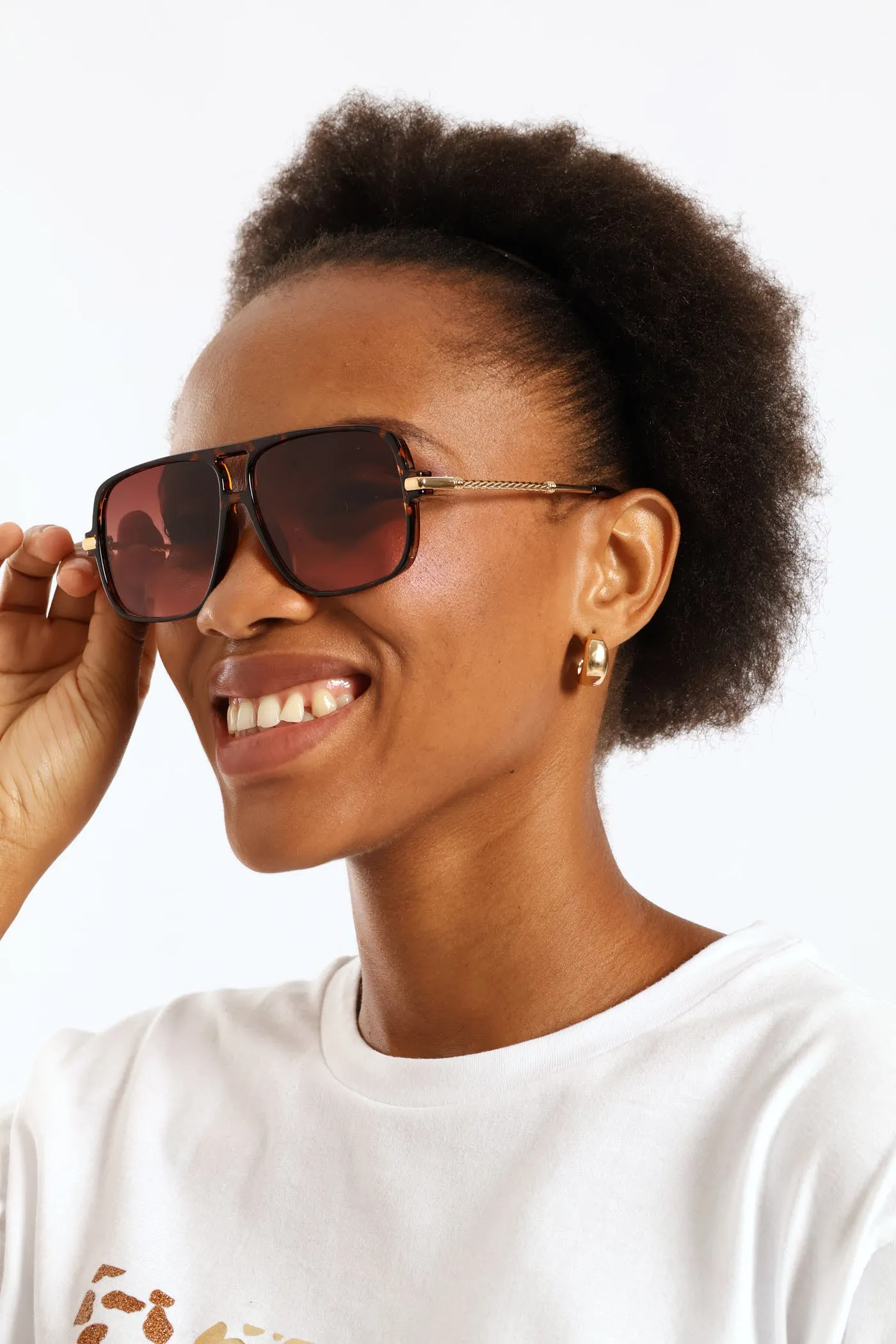 Gradient Retro Sunglasses - Tortoise sold by Edgars product image thumbnail 4