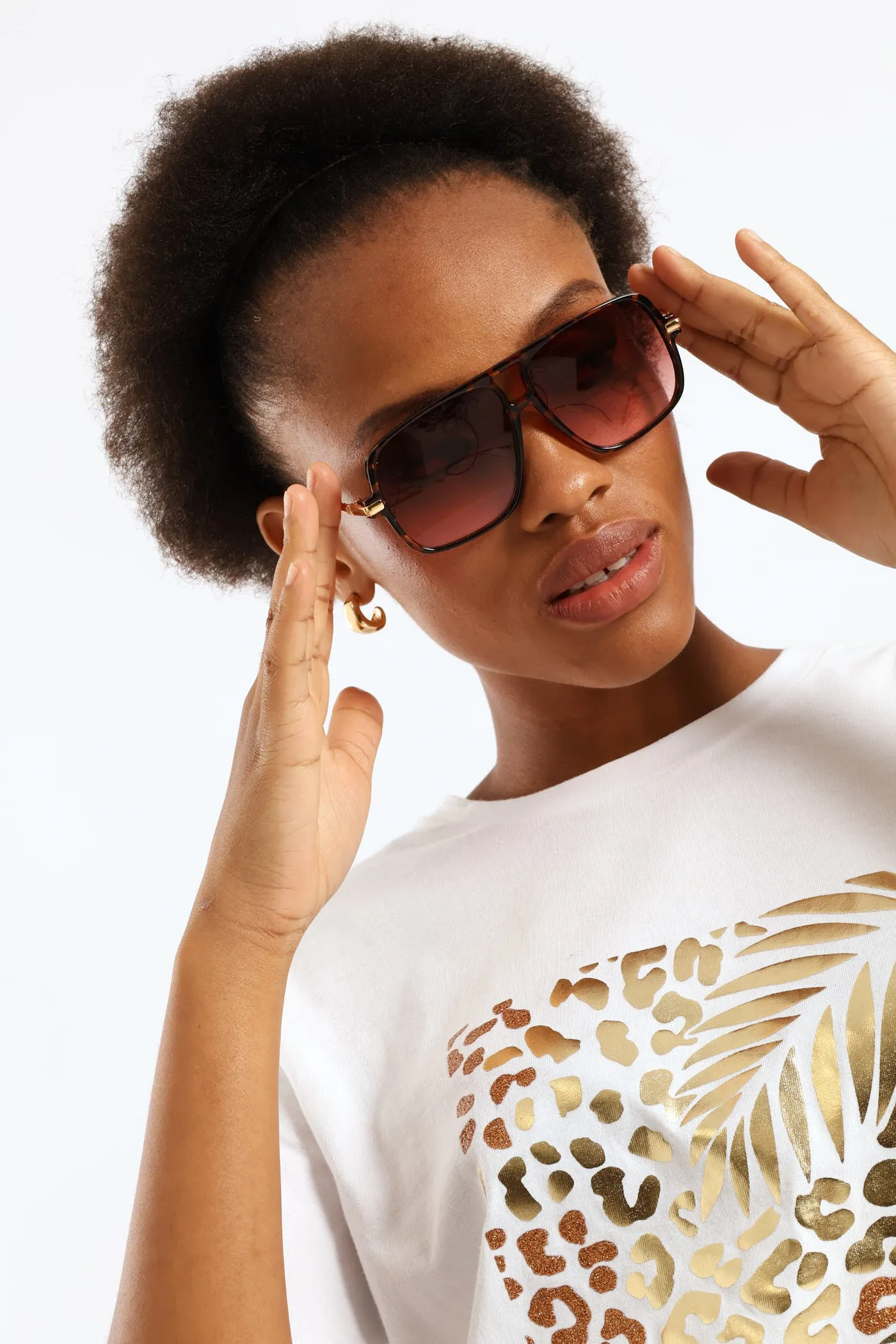 Gradient Retro Sunglasses - Tortoise sold by Edgars product image thumbnail 3