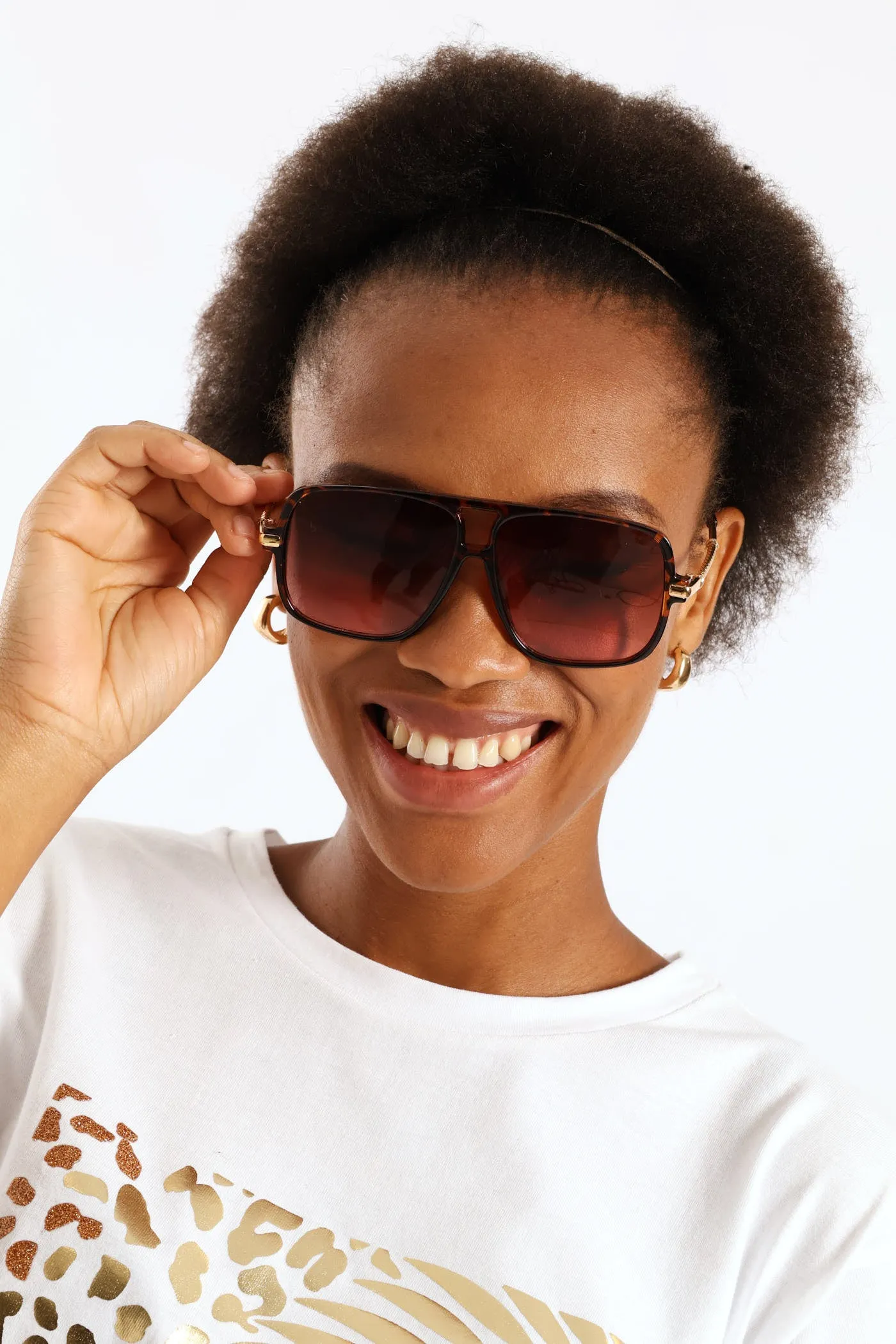 Gradient Retro Sunglasses - Tortoise sold by Edgars product image thumbnail 2