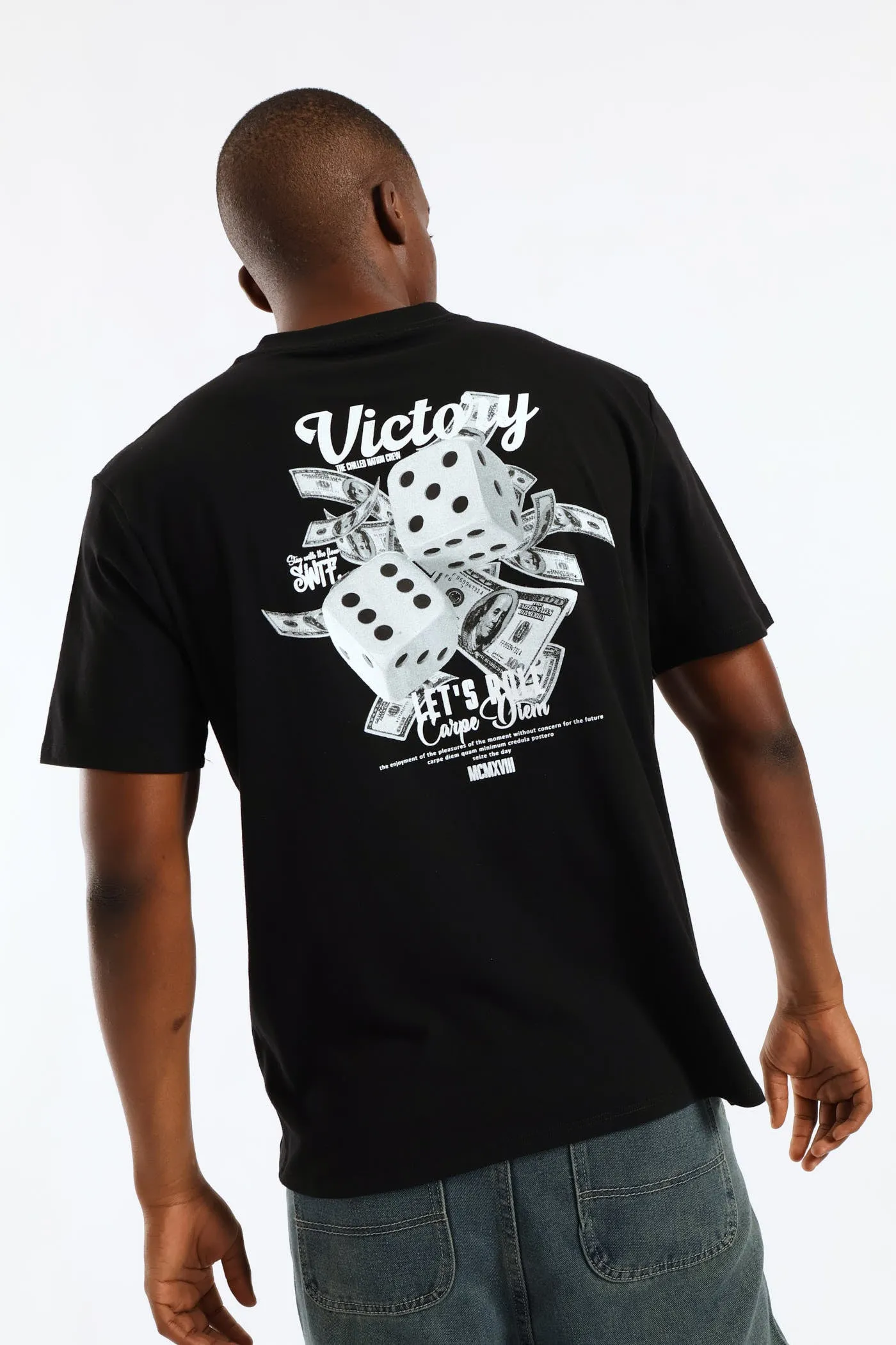 Dice Victorty Front & Back Print Tee - Black sold by Edgars product image thumbnail 2