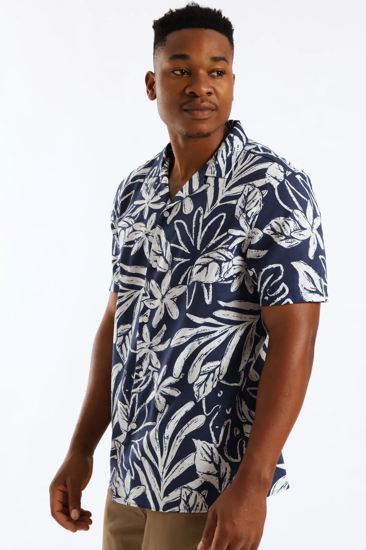 Island Floral Resort Shirt - Blue sold by Edgars product image thumbnail 2