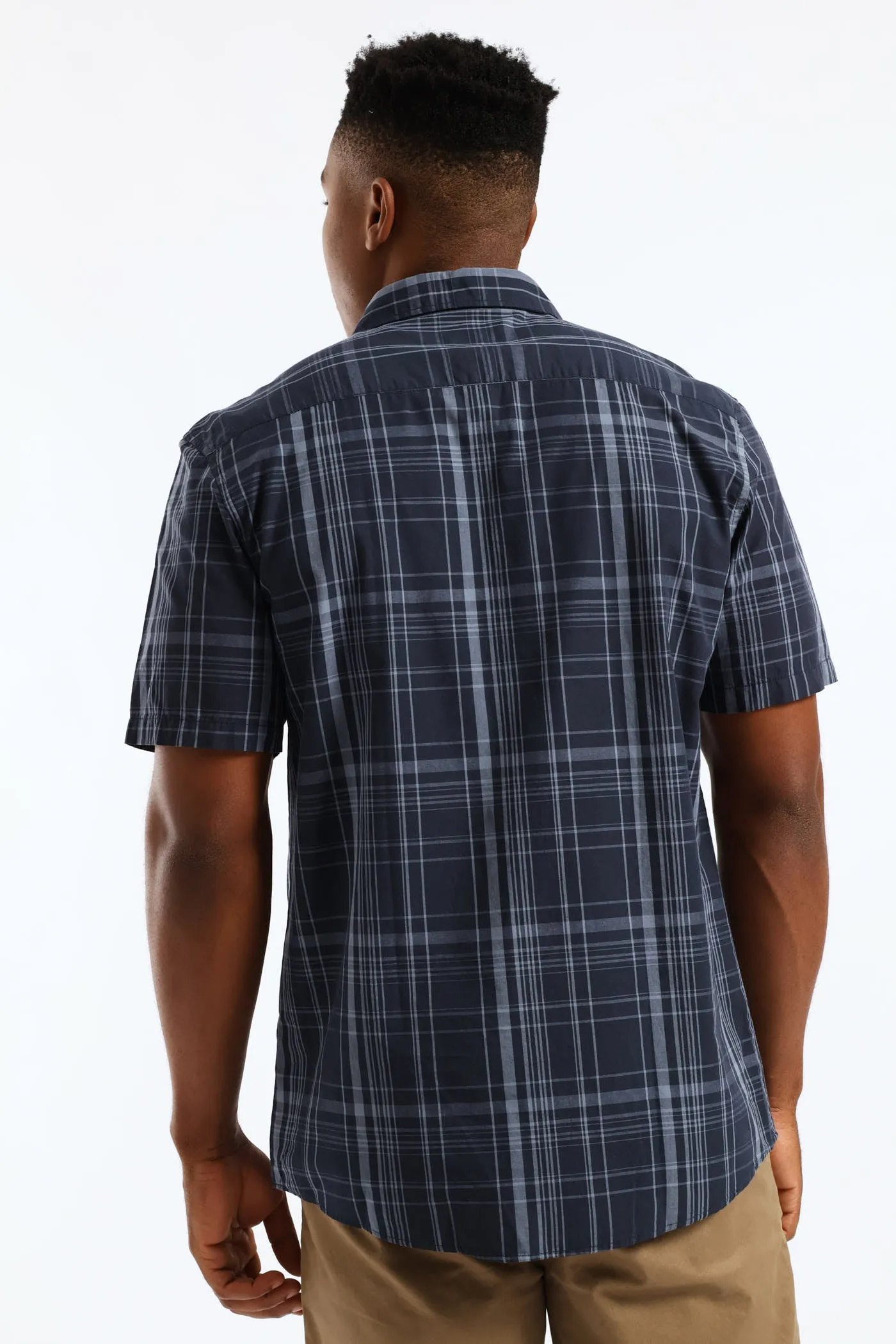Regular Check Shirt - Navy sold by Edgars product image thumbnail 2