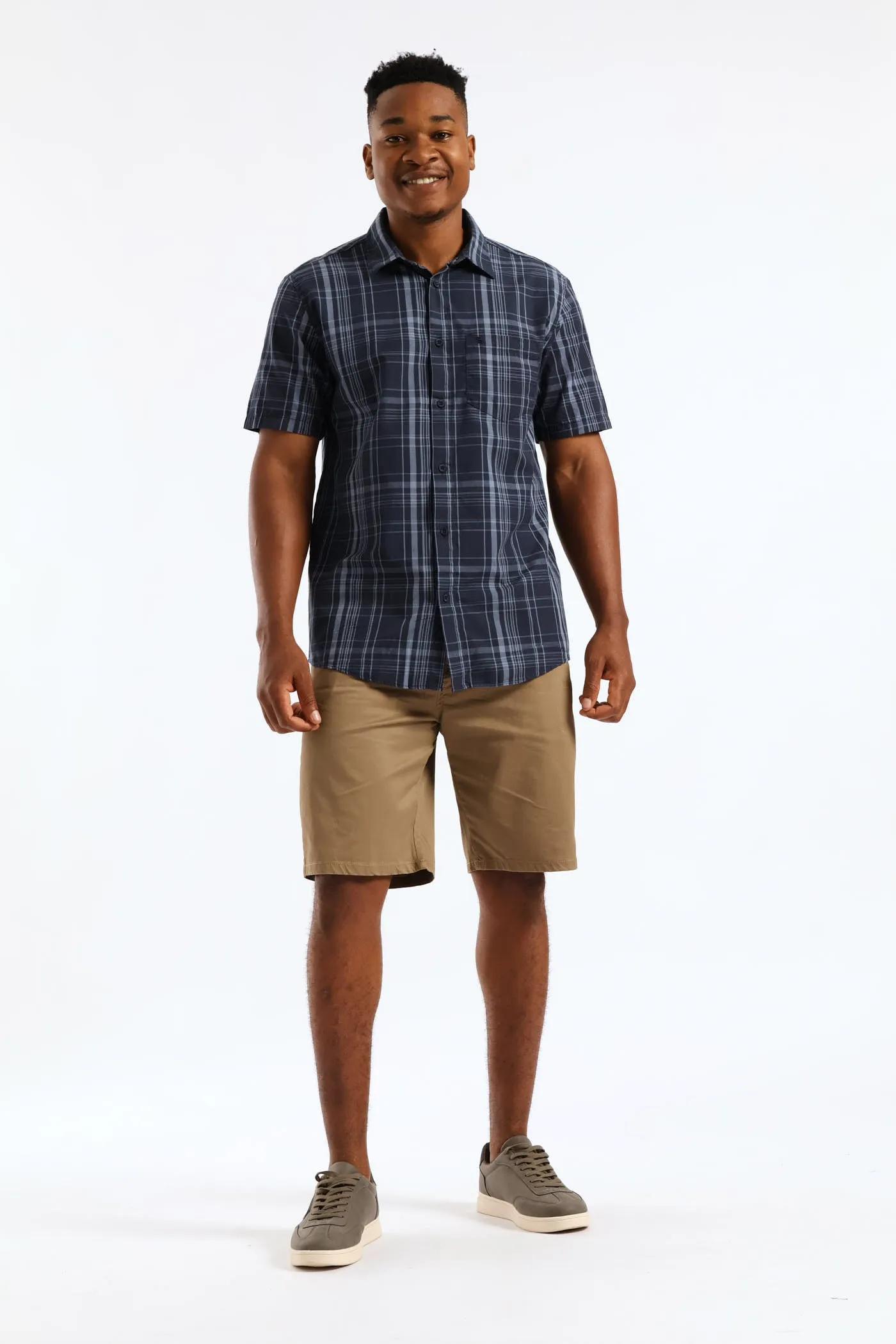Regular Check Shirt - Navy sold by Edgars product image thumbnail 3