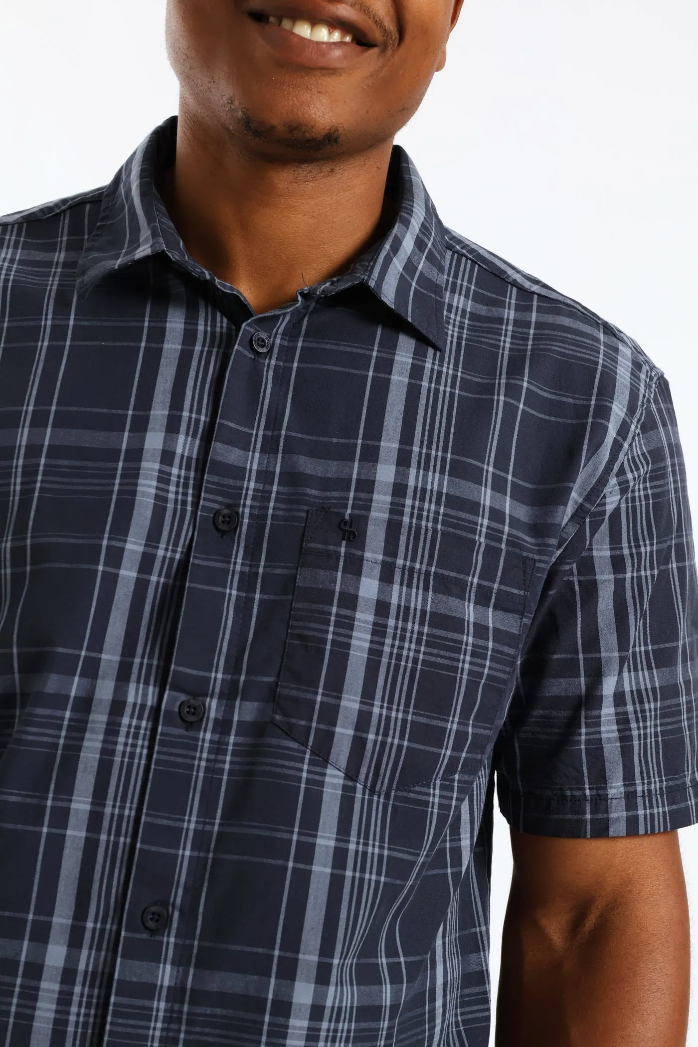 Regular Check Shirt - Navy sold by Edgars product image thumbnail 5