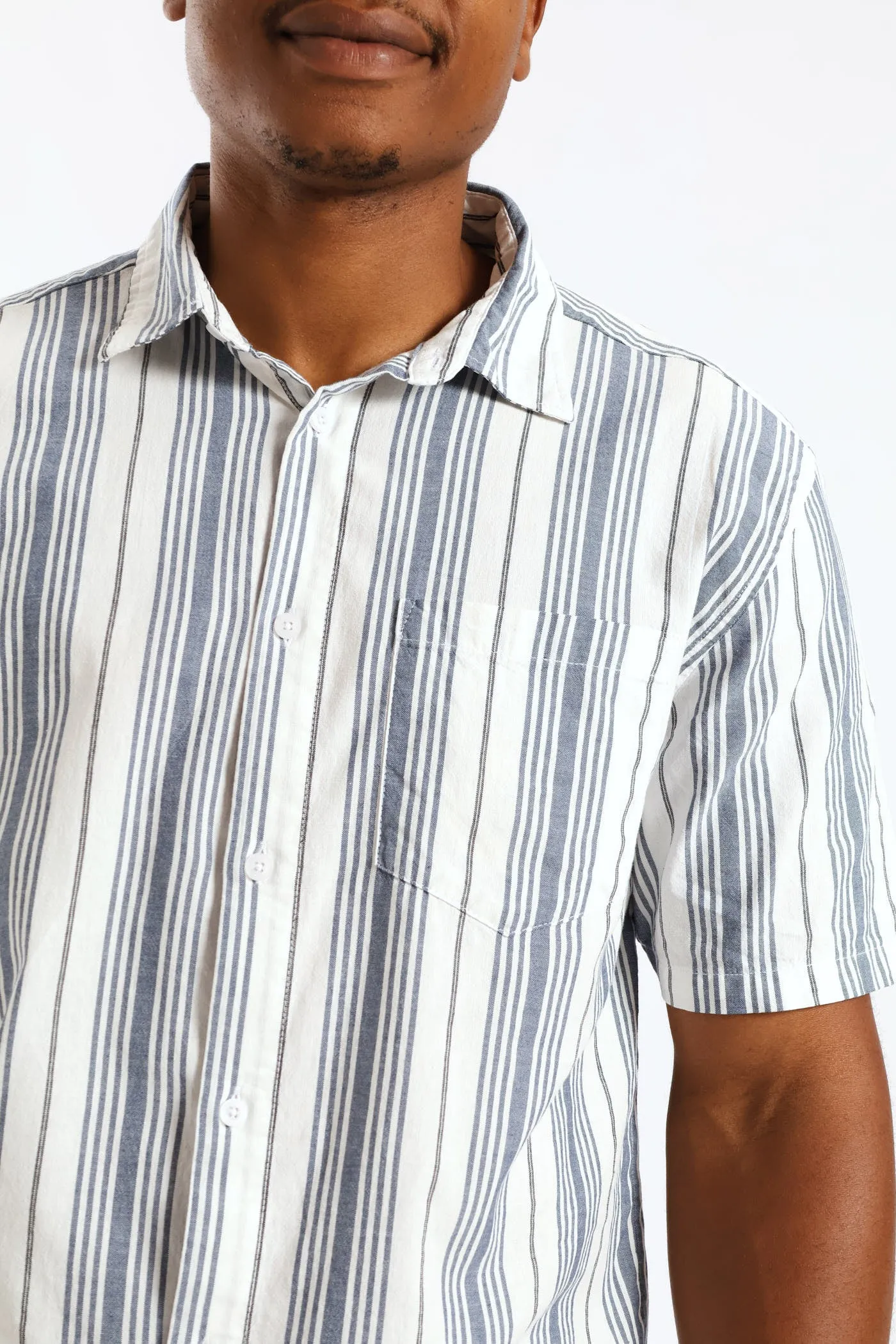 Stripe Resort Shirt - White/Blue sold by Edgars product image thumbnail 5