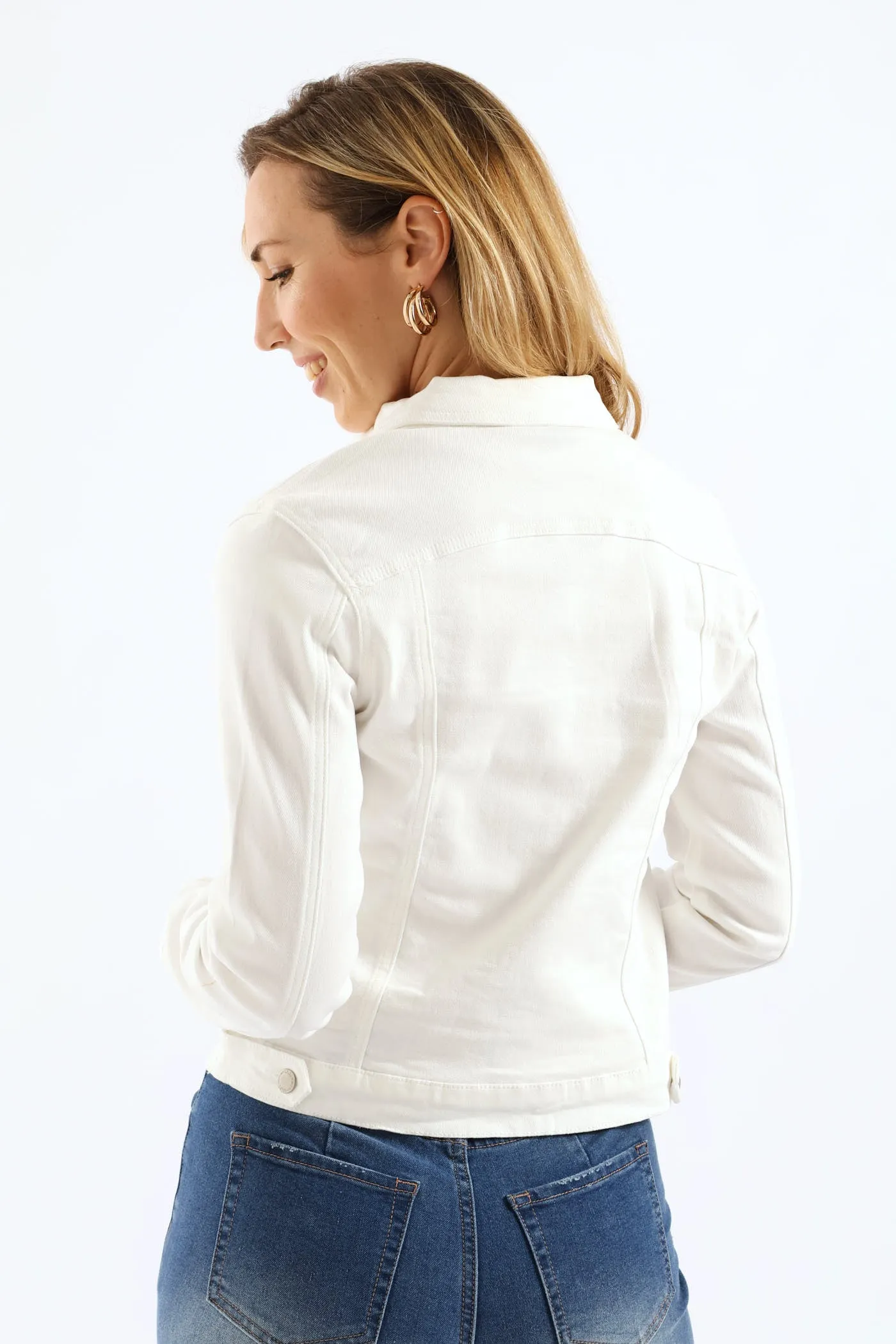 Classic Denim Trucker Jacket - White sold by Edgars product image thumbnail 5