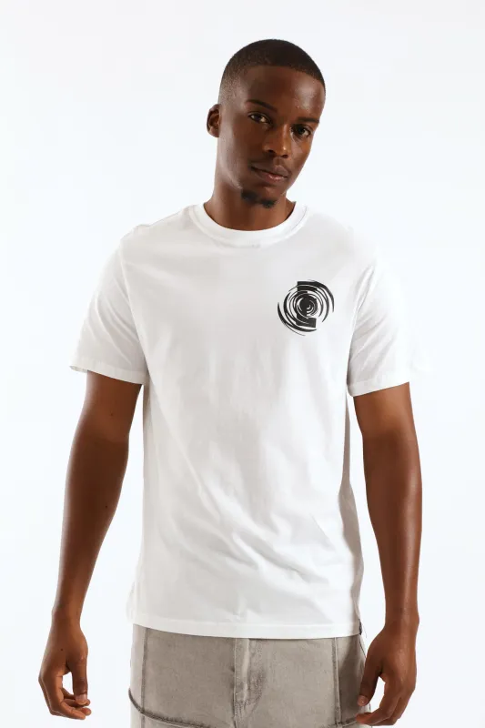 Front & Back Printed Tee - White sold by Edgars