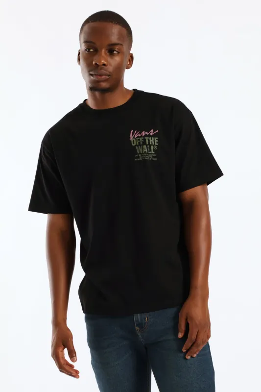 Wall Outsized Shoort Sleeve Tee - Black sold by Edgars