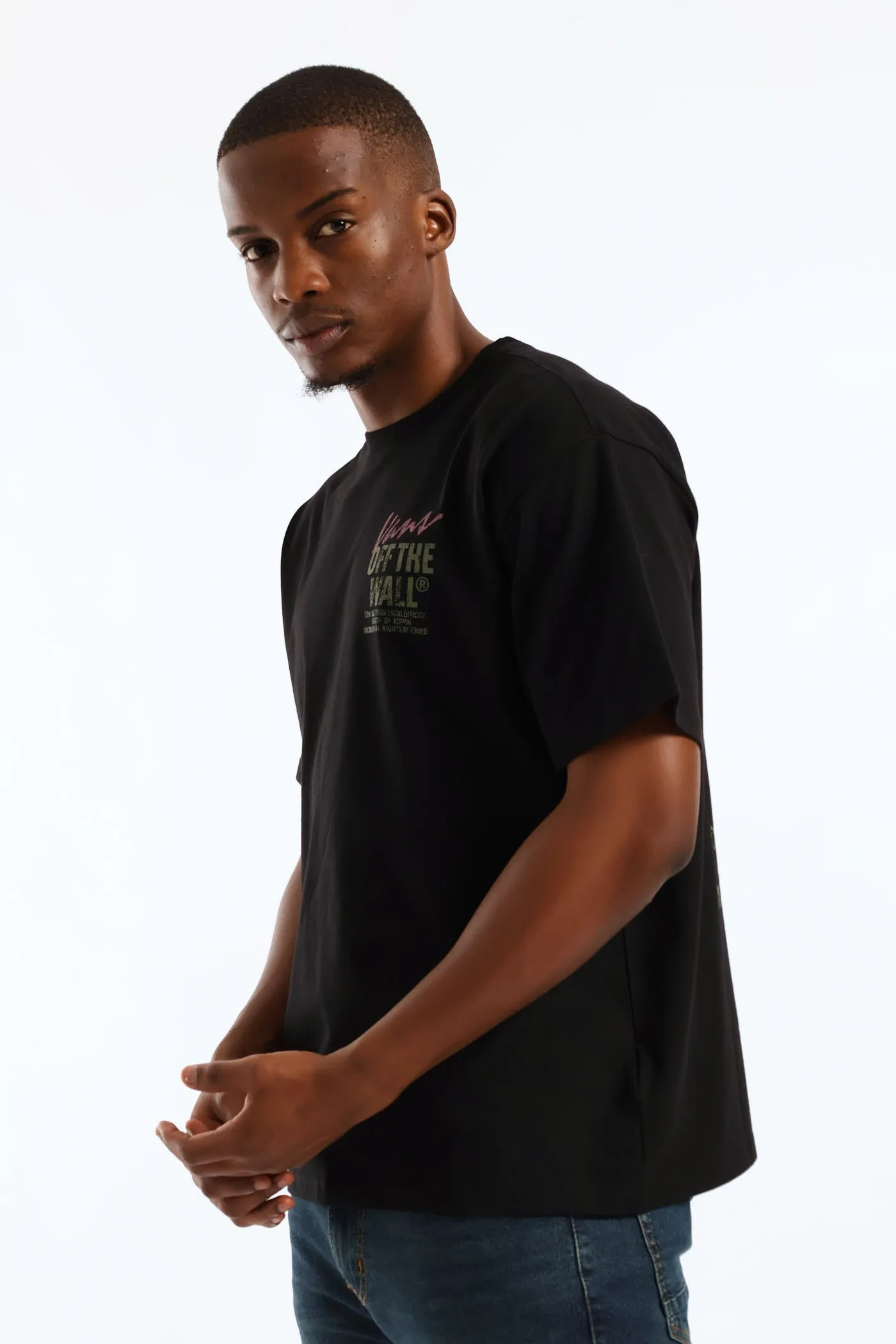 Wall Outsized Shoort Sleeve Tee - Black sold by Edgars product image thumbnail 3