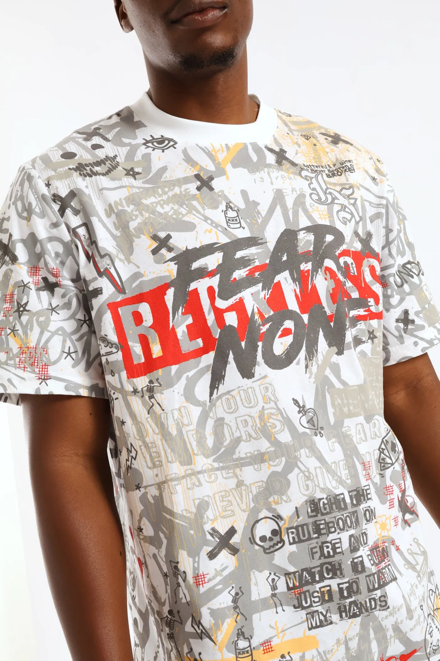 All Over Print Tee - White sold by Edgars product image thumbnail 5