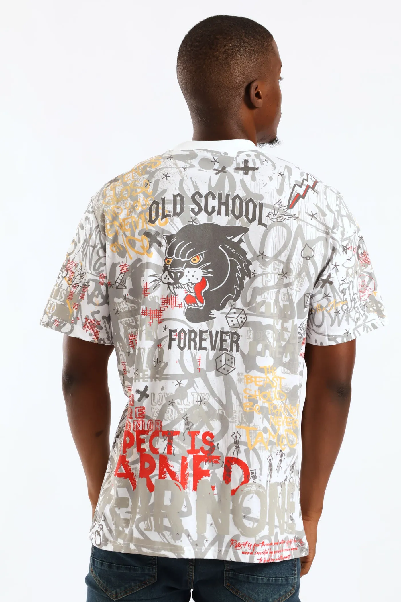 All Over Print Tee - White sold by Edgars product image thumbnail 3