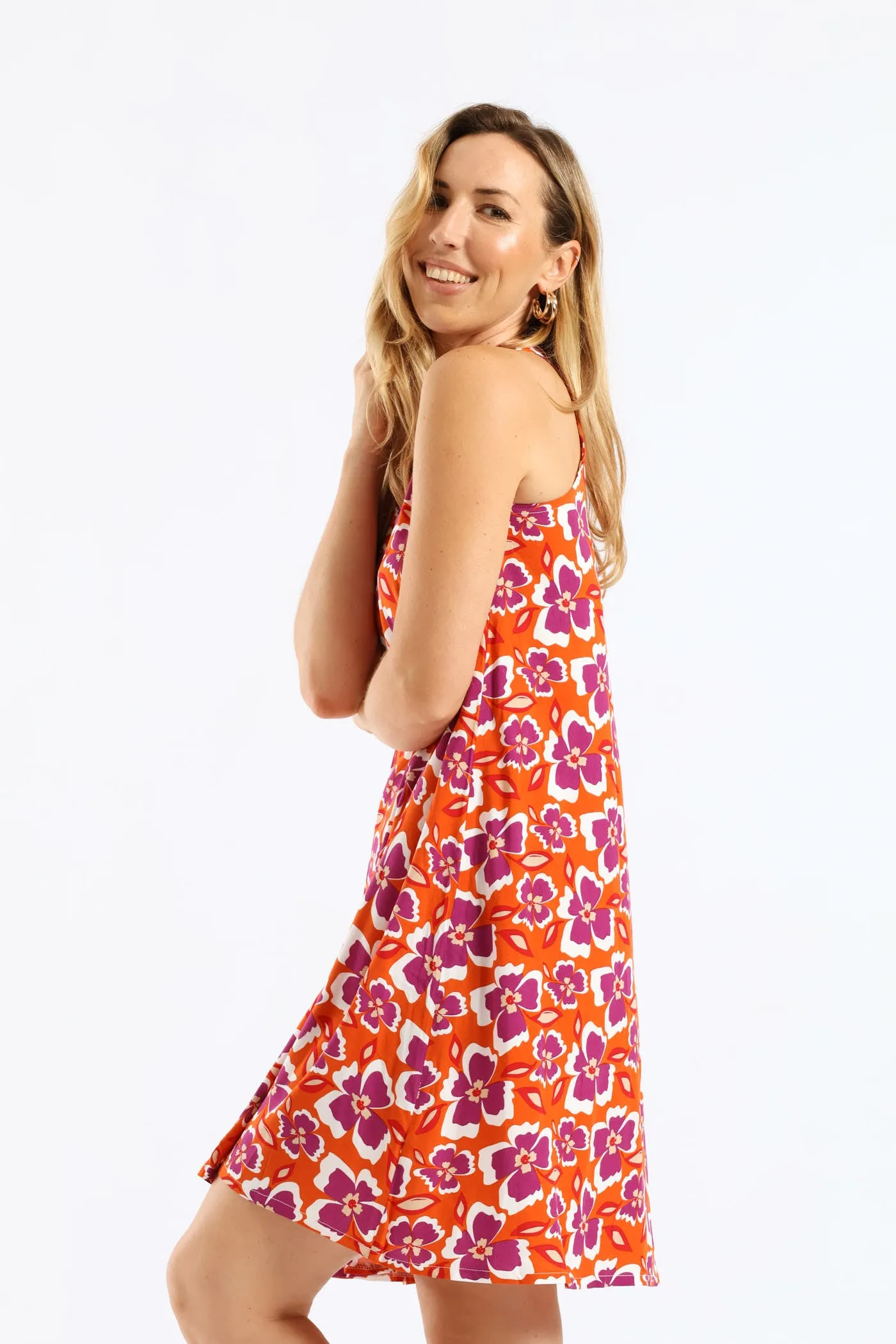 Halter Swing Mini Dress - Burnt Orange sold by Edgars product image thumbnail 4