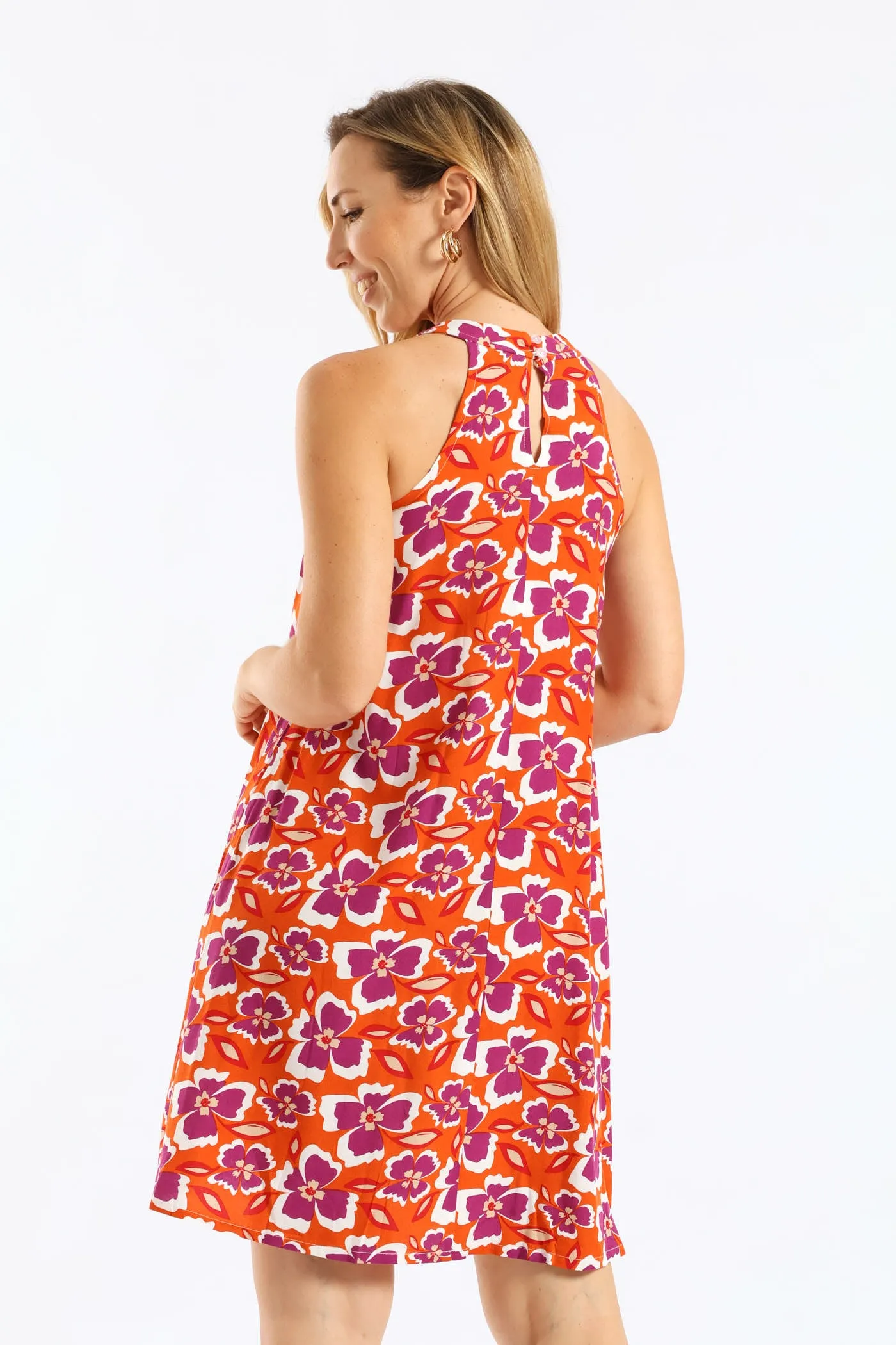 Halter Swing Mini Dress - Burnt Orange sold by Edgars product image thumbnail 5