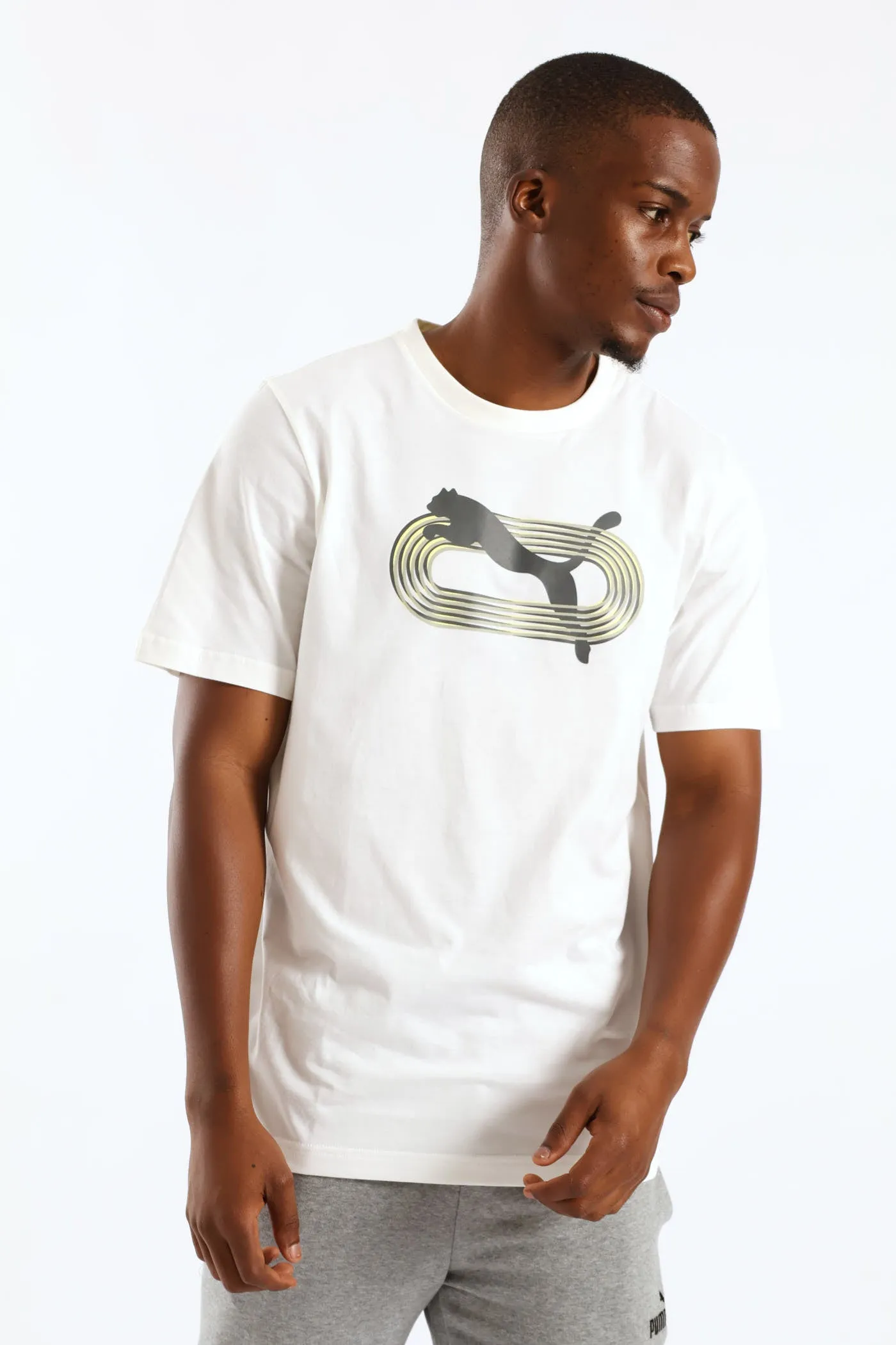 Graphic Circle Tee - White sold by Edgars