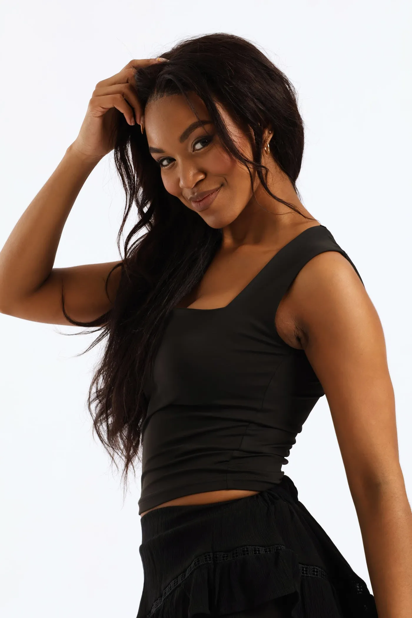 Skin Tight Square Neck Tank - Black sold by Edgars product image thumbnail 3