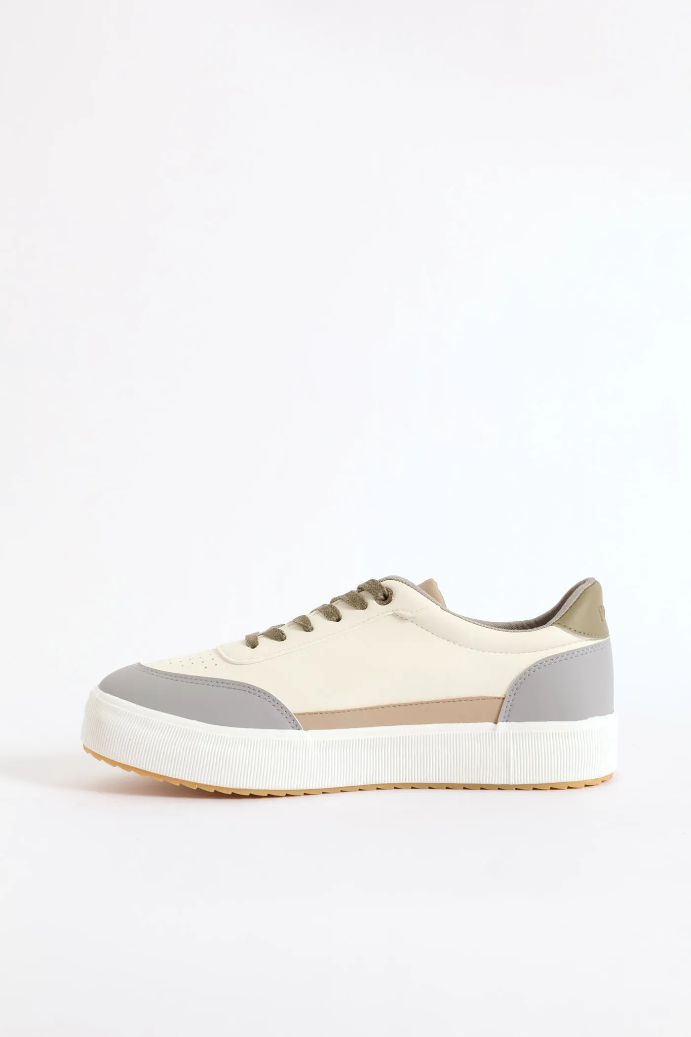 Colour Block Sneaker - White/Sandstone sold by Edgars product image thumbnail 4